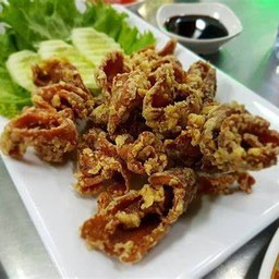 ใส้พะโล้ทอด