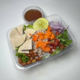 ยำวุ้นเส้นโบราณหมูสับ+หมูยอ