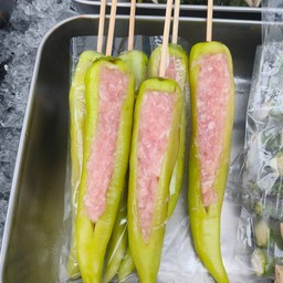 พริกหยวกยัดใส้หมูเด้ง