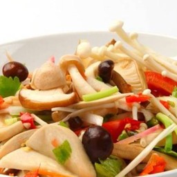 ยำเห็ด 3 สหาย ( ทะเล กุ้ง , หมึก )