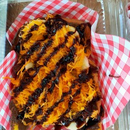 ปังปิ้งวิปครีมกล้วยหอมฝอยทอง(1แผ่น)