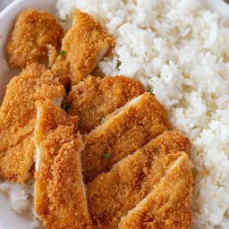 ข้าวไก่กรอบ ราดซอสเทอริยากิ
