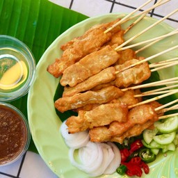 เนื้อสะเต๊ะ/ไก่สะเต๊ะ บรรชา ซอยวัดบุปผาราม