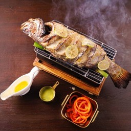 Tandoori Sea Bass With Avocado Pachadi