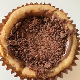 Nutella and Ovomaltine flakes cookie cup
