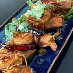 กุ้งราดซอสมะขาม