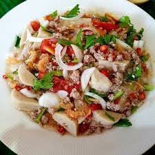 ยำเส้นแก้วหมูสับโบราณ