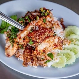 ข้าวยำไก่แซ่บ