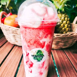 สตรอเบอรี่โยเกิร์ตปั่น