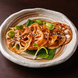 Crispy Lotus Stem With Tamarind Glaze