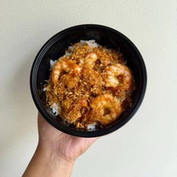 ข้าวกุ้งกระเทียม