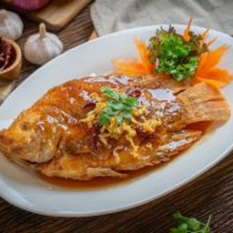 50. ปลาทับทิมทอดซอสมะขาม