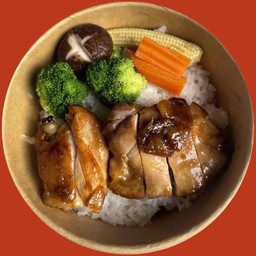 ข้าวไก่ย่างซอสเทริยากิ