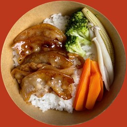 ข้าวหมูย่างซอสเทริยากิ