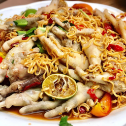 ยำนัวเส้นมาม่าตีนไก่