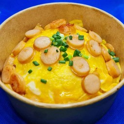 ไข่ข้นไส้กรอกชีส