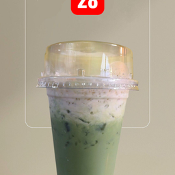 นมชาเขียวเย็น