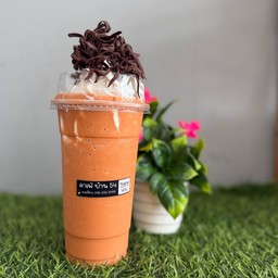 ชาไทยปั่นวิปครีม + ช็อคขูด