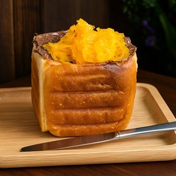 ปังปิ้งไส้ เฟอร์เช่ เฮเซลนัท ฝอยทอง