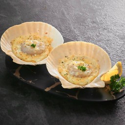 หอยเชลล์อบชีส 2 ตัว