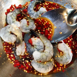 ตำกุ้งสด