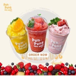 ปั่นกะปัง  น้ำผลไม้ปั่น ชา กาแฟ  ขนมปังอบชีส  ขนมปังปิ้ง & อาหารจานเดียว (ปั่นกะปังคาเฟ่เฮาส์)