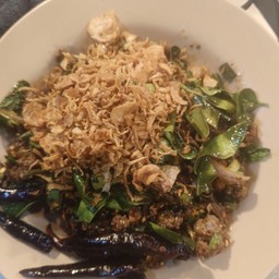 ลาบเป็ดทอด