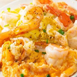 ข้าวไข่เจียว/Omelet rice