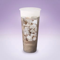 ชานมเผือกหอมปั่นเนื้อลำไยครีมชีส