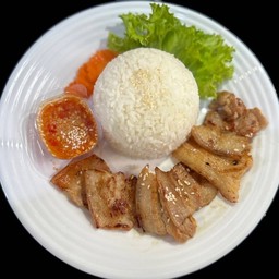 ข้าวหมูเกาหลี3ชั้นสไลด์