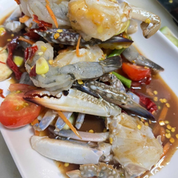 เหลาปูม้ากุ้งสด