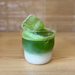 Matcha coconut latte