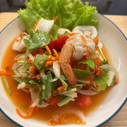 ยำกุ้งสด/กุ้งสุก