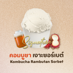 Kombucha Rambutan Sorbet