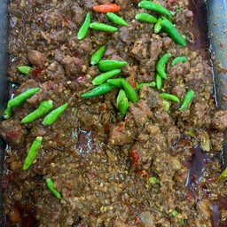 ผัดน้ำพริกกะปิ หมูสับ