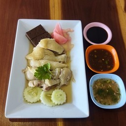 ข้าวมันไก่สิงคโปร์ชุดใหญ่