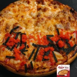 พิซซ่าทูโทน เบคอน&ปูอัดสาหร่ายไข่กุ้ง