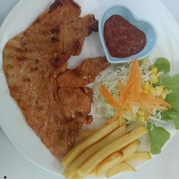 สเต็กเนื้อบาร์บีคิว