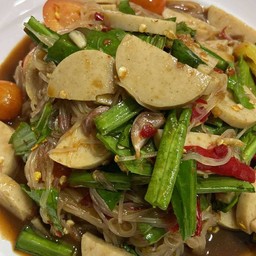 ตำเส้นเล็กปูปลาร้าหมูยอ