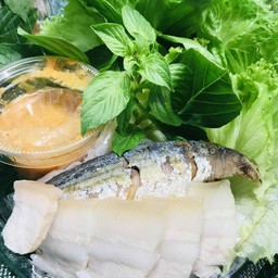 เมี่ยงปลาทู+หมูสามชั้น