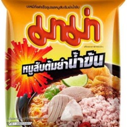 มาม่าหมูสับต้มยำน้ำข้น