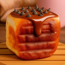 ปังปิ้งไส้ชอคโกเลต+โรยเม็ดชอค