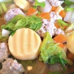 ต้มจืดเต้าหู้หมูสับ + สาหร่าย