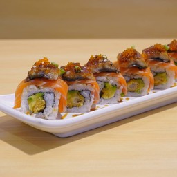 Ebi Salmon Unagi maki 6 pcs