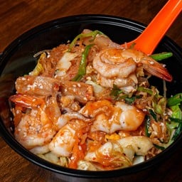 สุกี้แห้งทะเล (หมึก,หมึกกรอบ,กุ้ง)