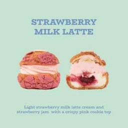 Strawberry Milk Latte Choux