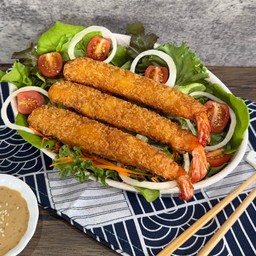 สลัดกุ้งทอด