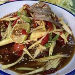 ตำมะม่วงกุ้งสด