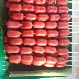 ใส้กรอกแดงย่าง น้ำจิ้มมะขามสูตรโบราณ 20 ลูก