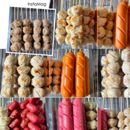 ลูกชิ้นปิ้งนายตรี(บ้านฟาโรห์) หมู่บ้านพระปิ่น3